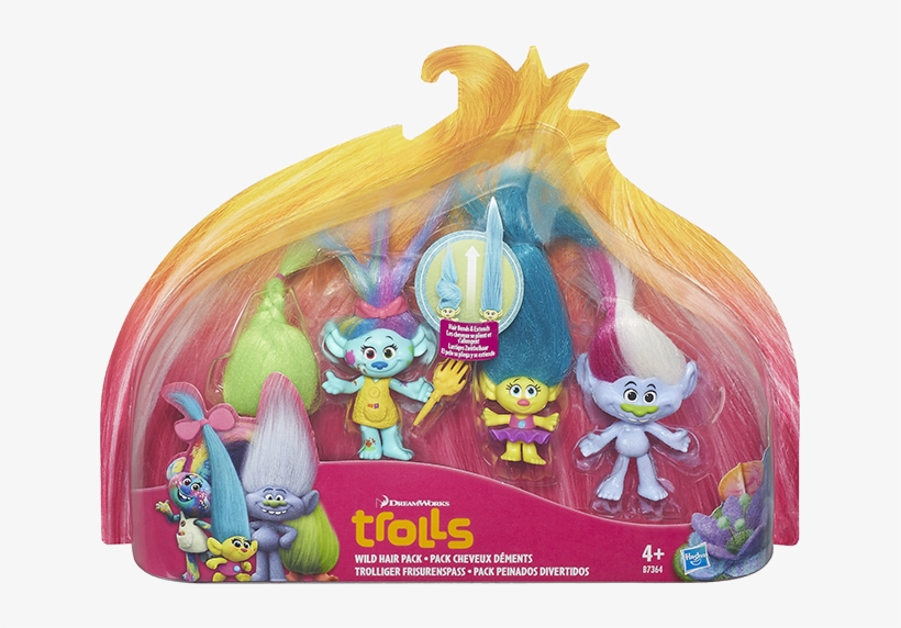 Trolls Troll Town Multi Pack, , Large - Trolls Toys 4 Pack, transparent png