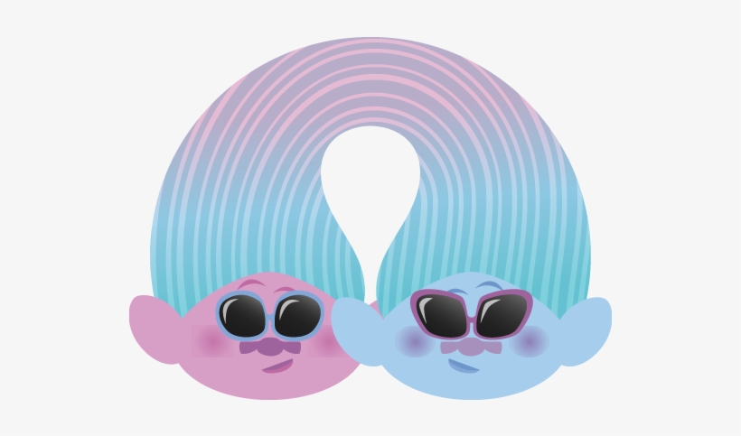 Dreamworks Trolls Animated Messaging Sticker - Double The Hugs Satin And Chenille, transparent png