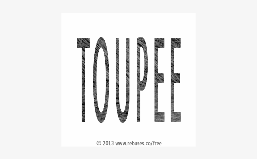 Toupee Rebus - Calligraphy, transparent png