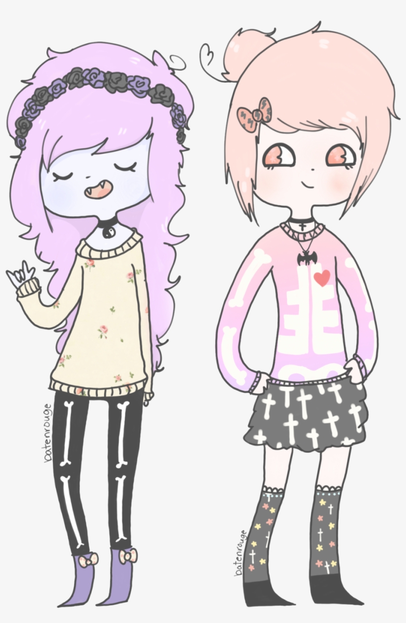 Gallery - Kawaii Drawings Of 2 Best Friends, transparent png
