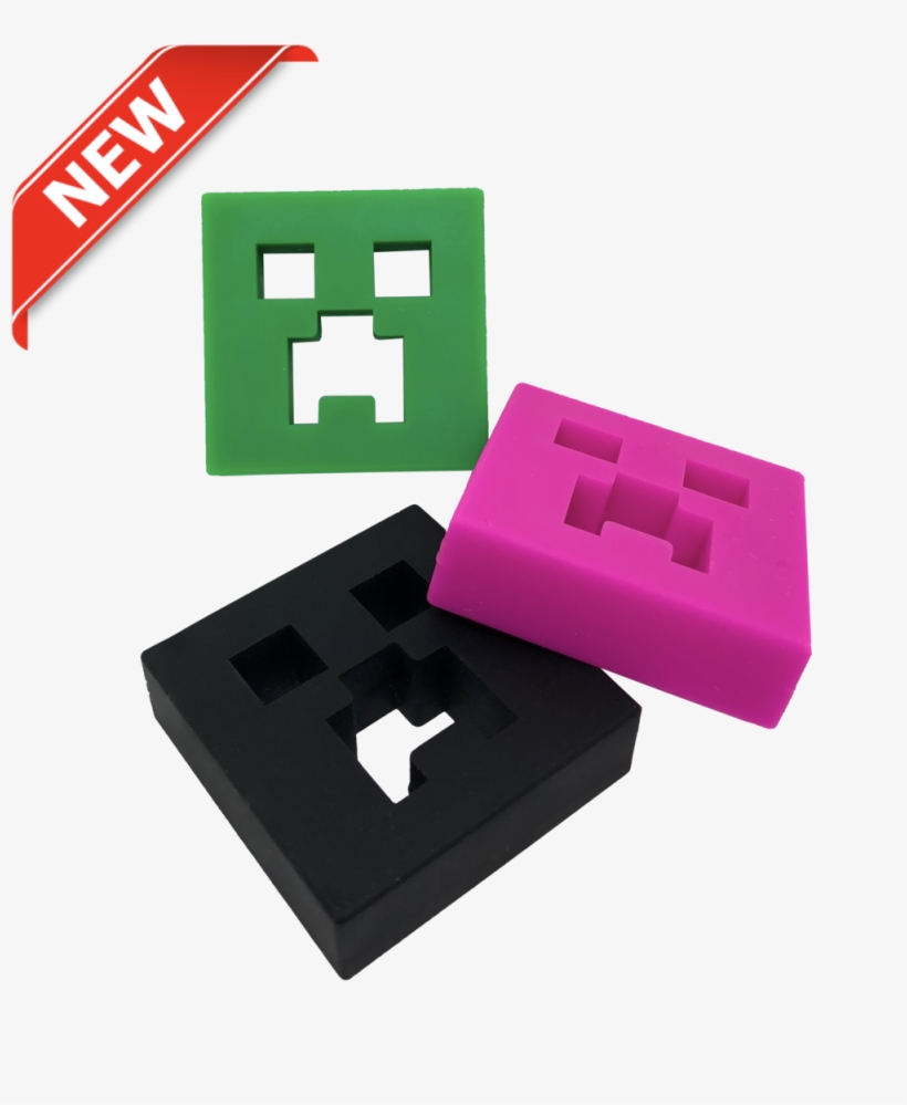 Creeper Face Colours Cut Out Copy, transparent png