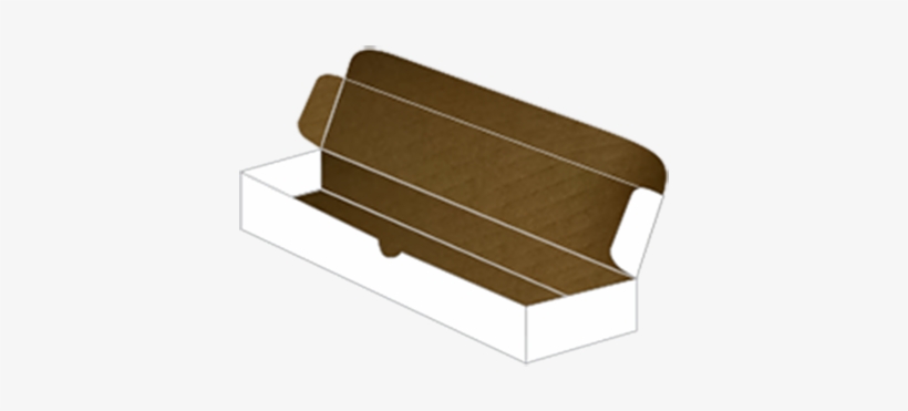 White Scroll Mailer Box 10 1/2 X 3 3/4 X 2 - Plywood, transparent png