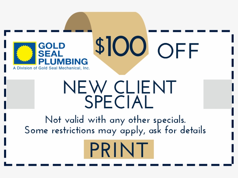 Special Offers From Gold Seal Plumbing - Gold Seal Plumbing, transparent png