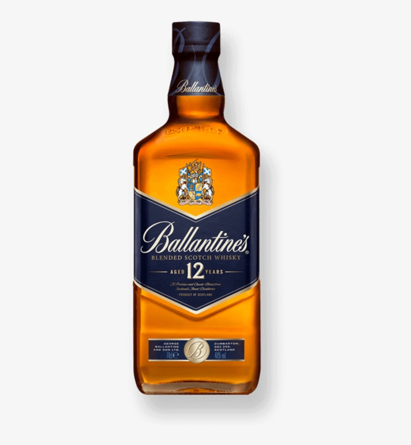 Ballantine's 12 Year Gold Seal Scotch - Ballantine's 12 Year Old Blended Scotch Whisky, transparent png