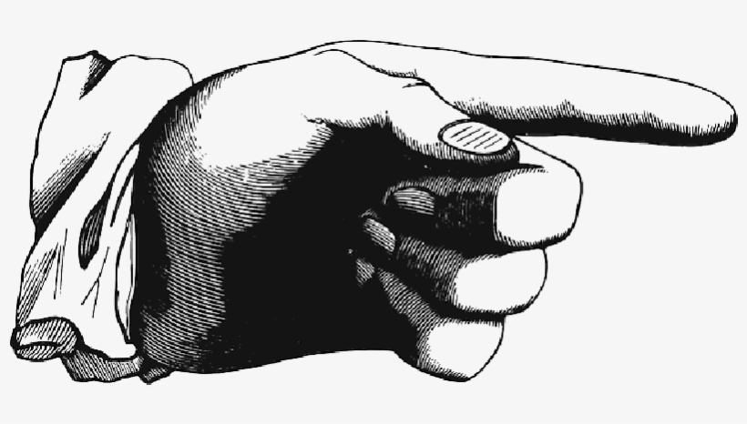 Finger, Pointing, Index Finger, Showing, Hand - Road To Give A Fuck, transparent png