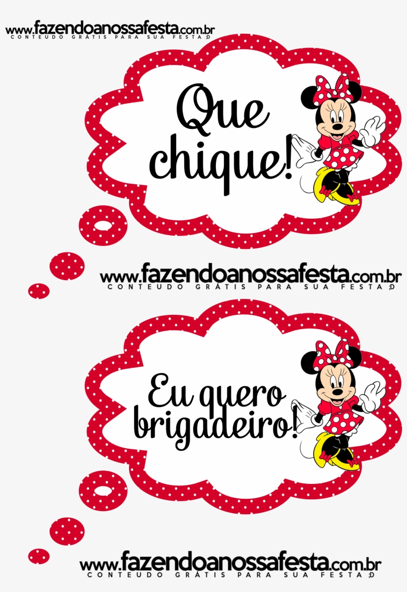 Placas De Aniversario Minnie Vermelha, transparent png