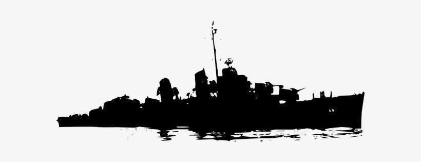 Image Free Stock Battleship Silhouette Clipart - World War 1: World War I In 50 Events: From The Very, transparent png