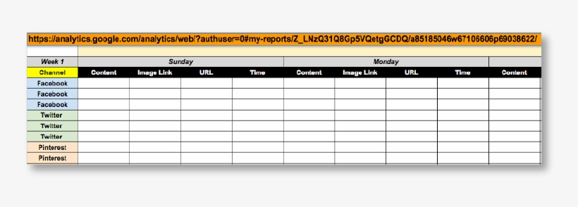 Next, Copy The Link To Your New Google Analytics Dashboard, - Editorial Calendar, transparent png