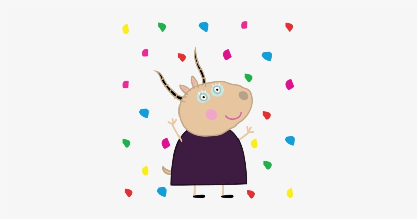 Personajes Festival De Peppa Pig - Madame Gazelle Peppa Pig Character, transparent png