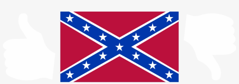 The Confederate Flag - Blue And Red Flag With Stars, transparent png