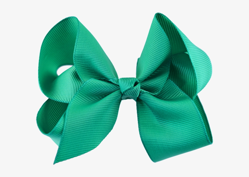 Grosgrain Ribbon Hair Bow Large - Satin, transparent png