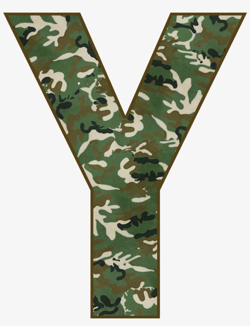 Image Stock Capital Letter Y Free Png Army Theme - Military Camouflage Alphabets, transparent png