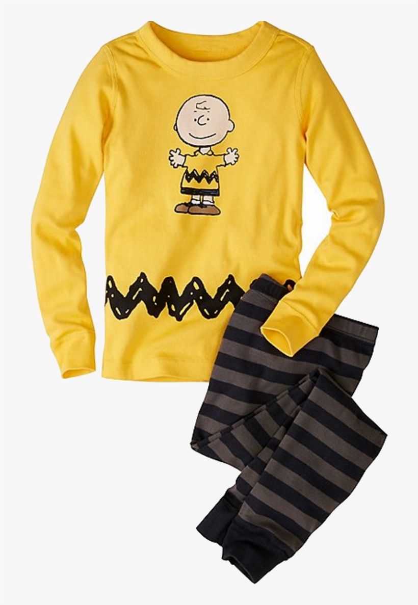 Kids Peanuts Long John Pajamas In Organic Cotton - Peanuts Walking Personalized Shower Curtain, transparent png