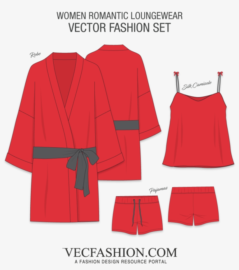 Women Romantic Loungewear Fashion Flat - Pattern, transparent png