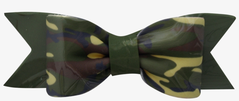 Gumpaste Bows- Large Green Camo Print - Paisley, transparent png