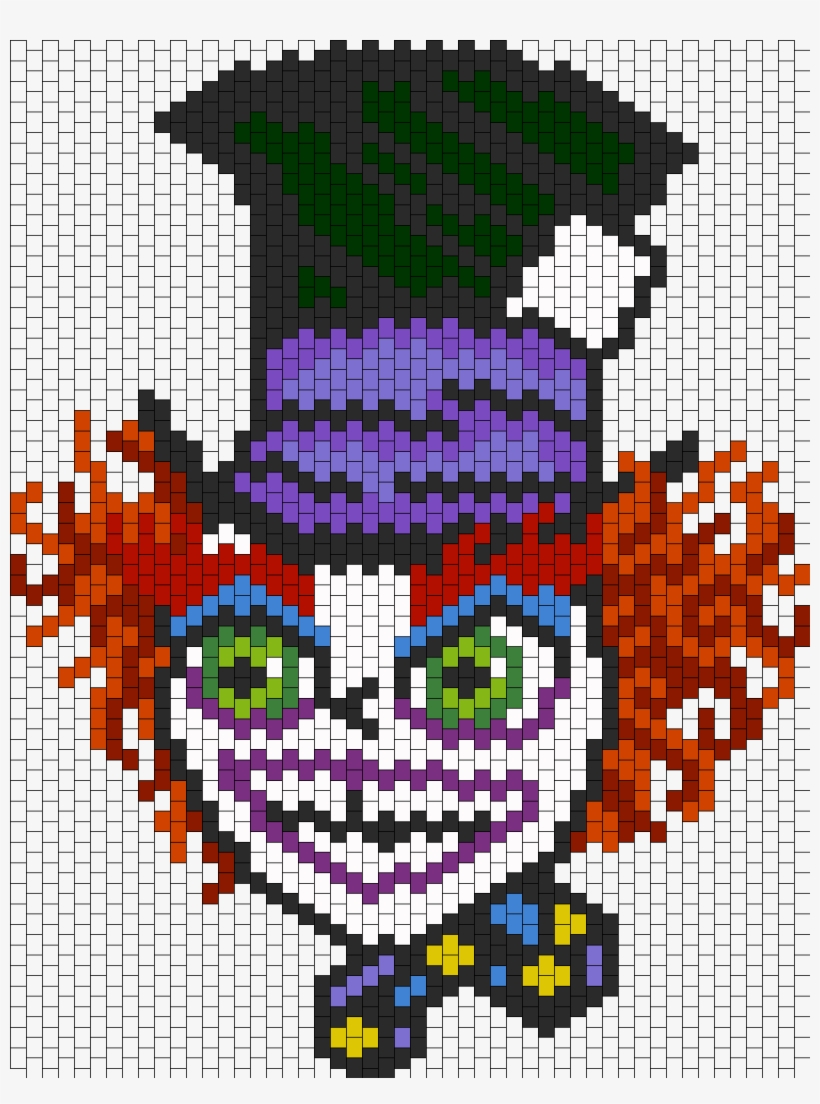 Crazy Mad Hatter Bead Pattern - Mad Hatter Perler Pattern, transparent png