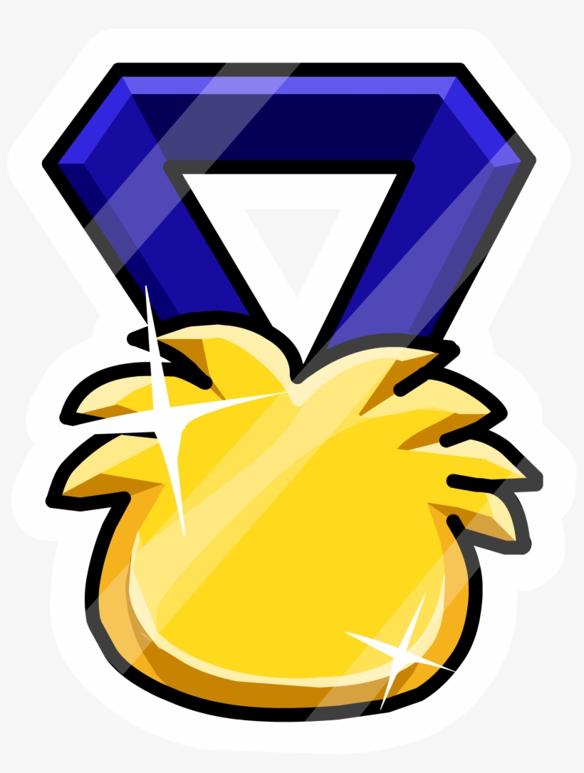 Puffle Medal Pin Icon, transparent png