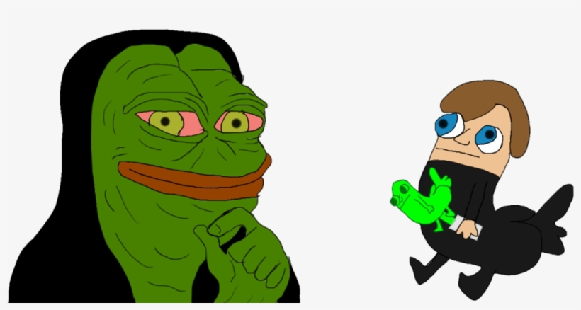 Emperor Pepe And Luke Dickbutt - Cartoon, transparent png