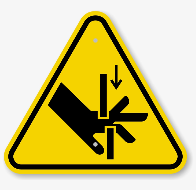 Download Transparent Iso Hand Crush, Moving Parts Symbol Warning Sign