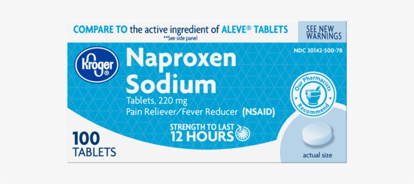 100 Ct Kroger Naproxen Sodium, transparent png