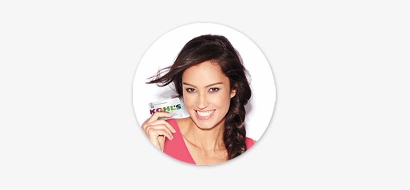 Woman Holding A Kohls Charge Card - Kohls Lingerie Models Names, transparent png