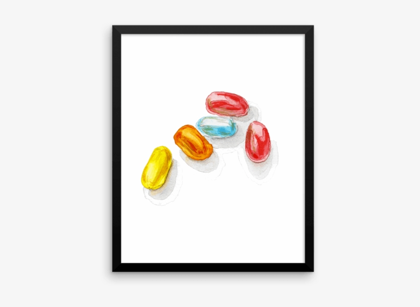 Home Shop Art Jelly Beans Framed Poster - Tutti Frutti, transparent png