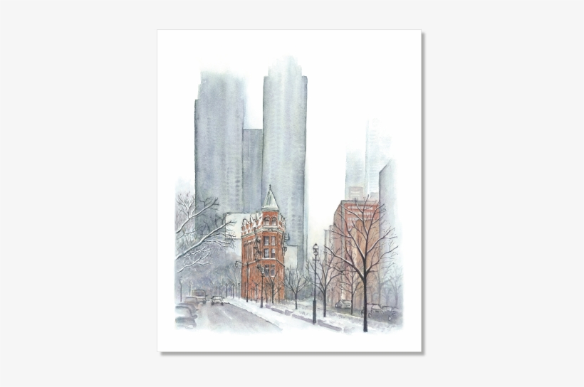 Toronto Flatiron Building Archival Print - Gooderham Building, transparent png