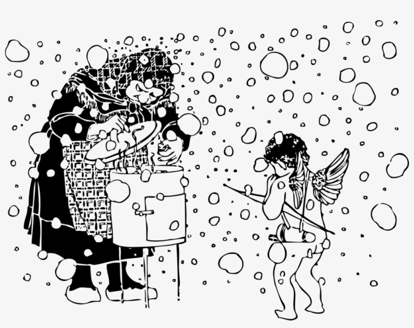 Blizzard Computer Icons Drawing Snow Winter - Snowy Weather Black And White Cartoon, transparent png