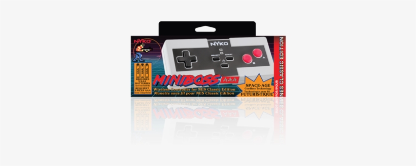 Miniboss Wireless Controller For Nes Classic Edition - Nyko Miniboss Aaa Wireless Controller, transparent png