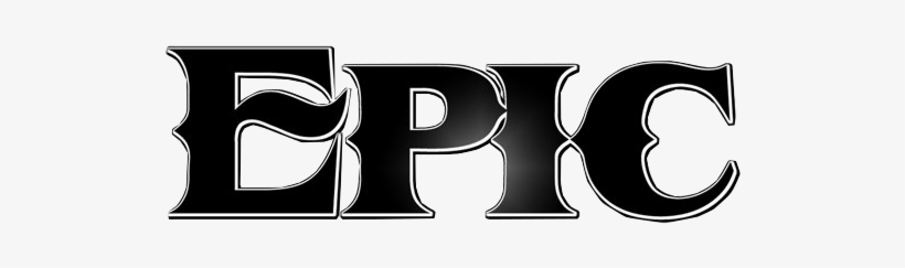 Epic - Black And White The Word Epic, transparent png