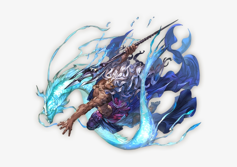 The Noble Beast That Controls The Ebb And Flow Of The - Granblue Fantasy Poseidon, transparent png