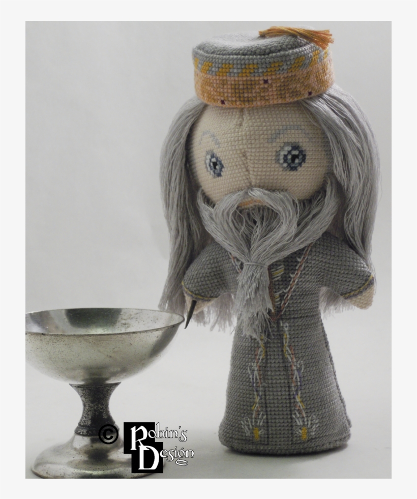 Albus Dumbledore Doll 3d Cross Stitch Sewing Pattern, transparent png