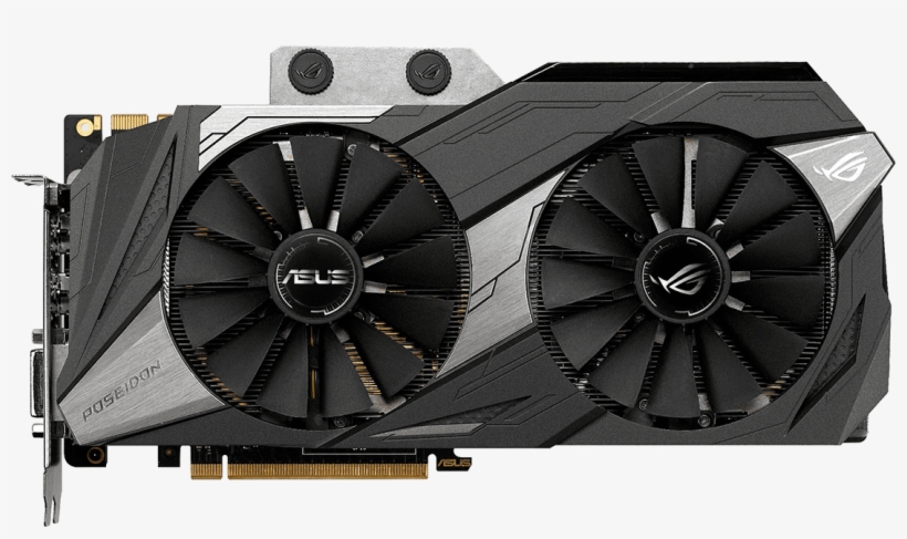 Asus Rog Poseidon Geforce® Gtx 1080 Ti Platinum Edition - Asus Geforce Gtx 1080 Ti 11gb Poseidon, transparent png