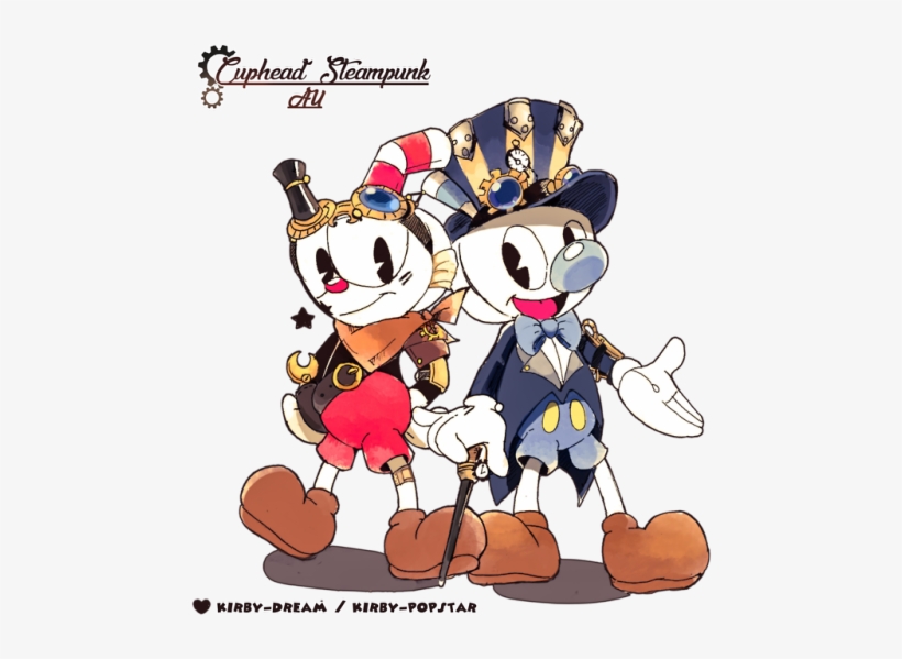 Cuphead And Mugman On Steampunk Style - Steampunk Cuphead, transparent png