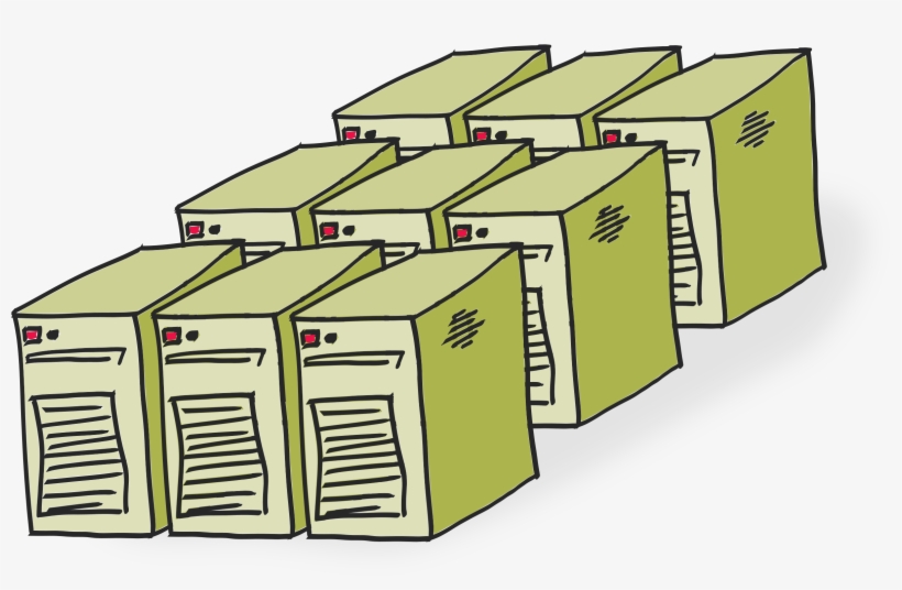 This Free Icons Png Design Of Comic-style Servers, transparent png