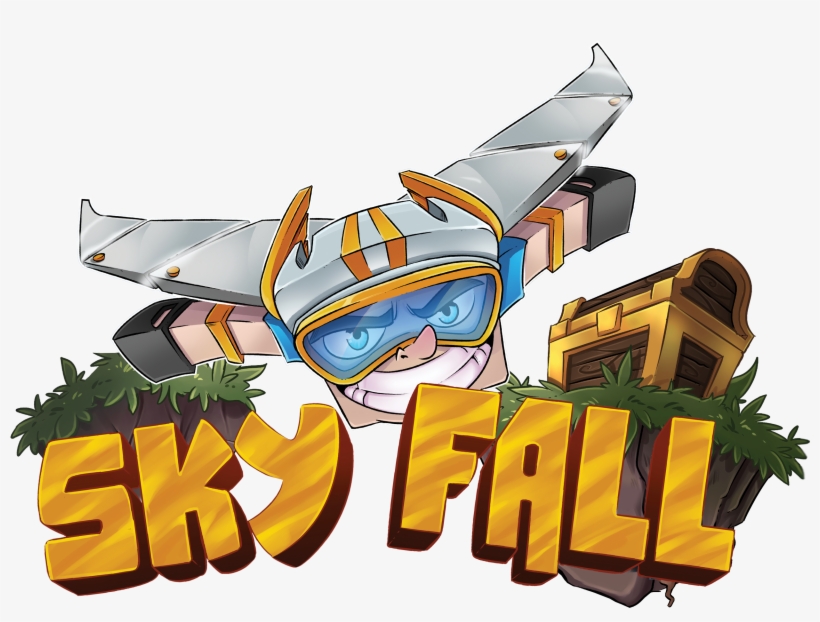 Bedrock Sky Fall, transparent png