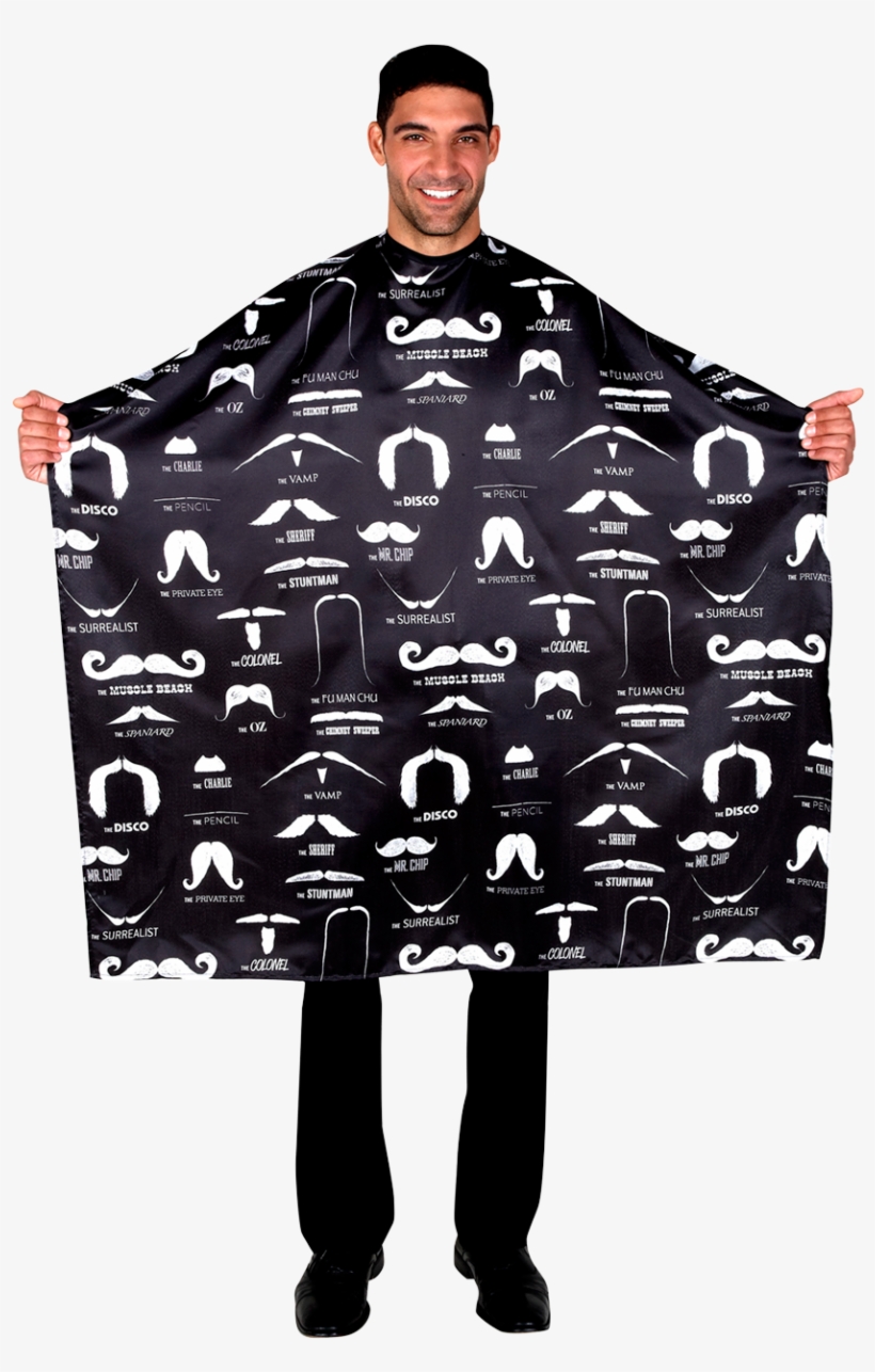 Betty Dain Mustache Black Cape - Betty Dain Mustache, transparent png