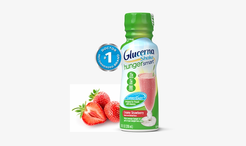 Glucerna Hunger Smart Shake - Glucerna Hunger Smart Strawberry, transparent png