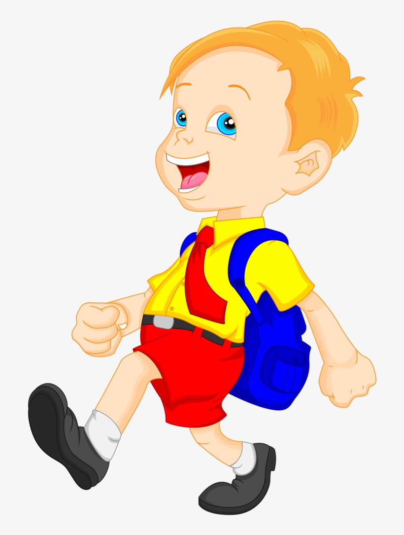 Escola & Formatura - Student Clipart With School Bag, transparent png