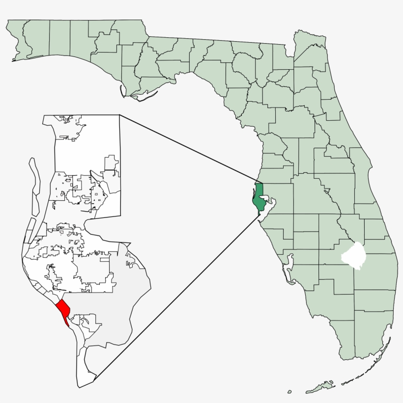 Open - St Pete Beach On A Map, transparent png