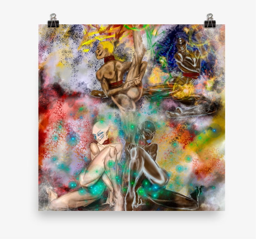 Four New Goddesses " Poster - Modern Art, transparent png