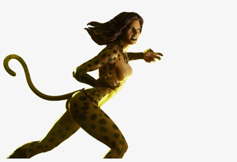 Sideshow Premium Format Toyslife - Cheetah Dc Ass, transparent png