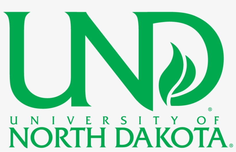 Vertical Und Logotype - University Of North Dakota, transparent png