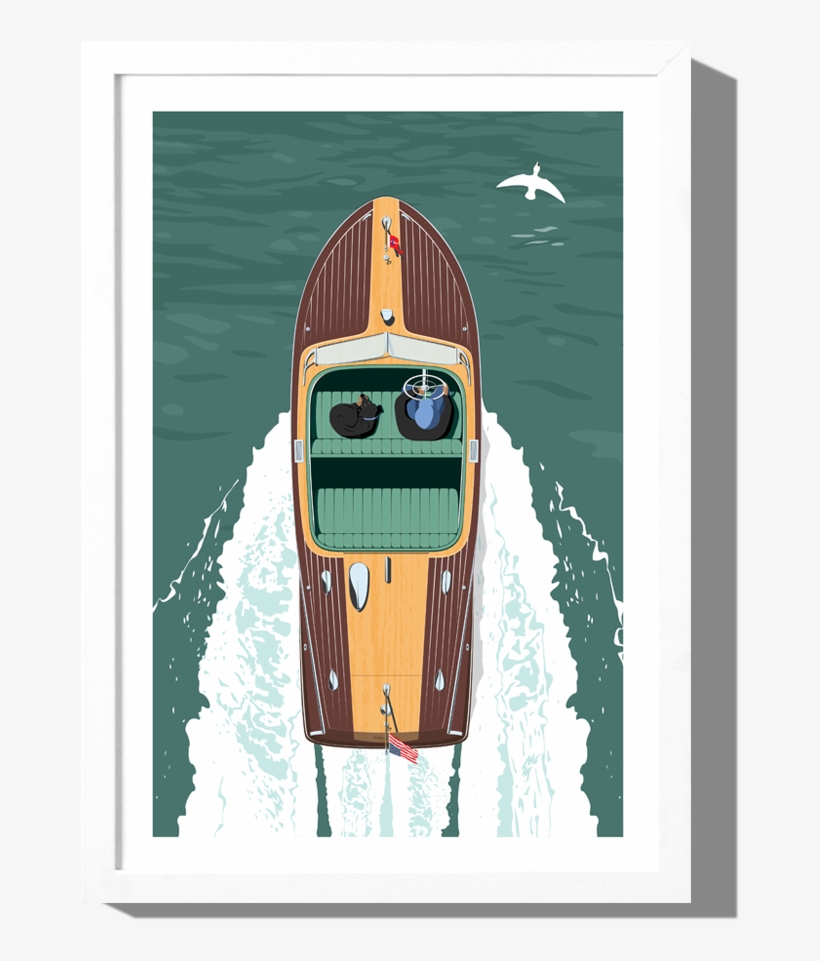 Rkr Riviera Chris Craft I Art Print, transparent png