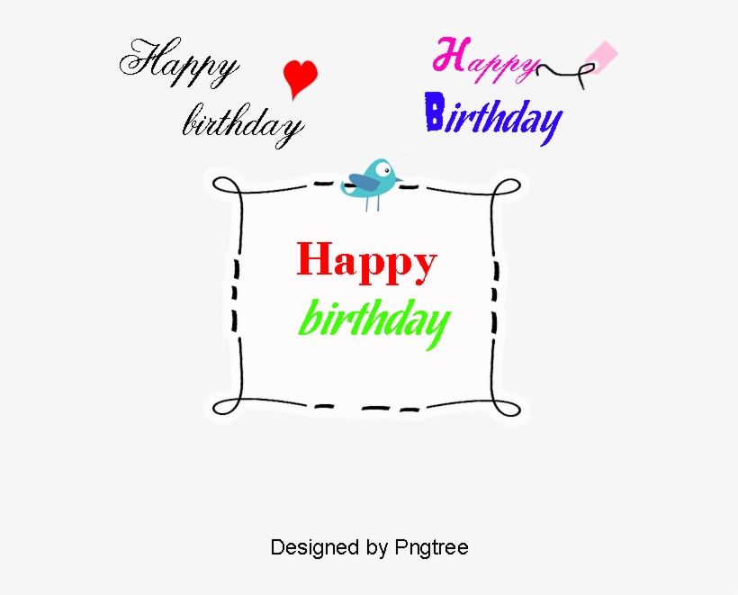 Vector Happy Birthday Wordart, Happy Birthday Wordart, - Vector Graphics, transparent png