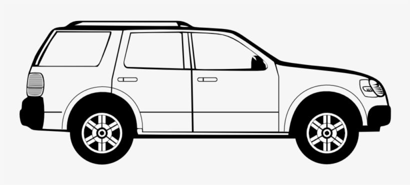 Free Images Photos Download New Pictures - Car Clipart Black And White, transparent png