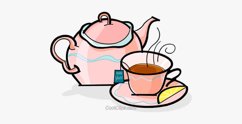Teapot And Cup Of Tea Royalty Free Vector Clip Art - Cup Of Tea Clip Art, transparent png