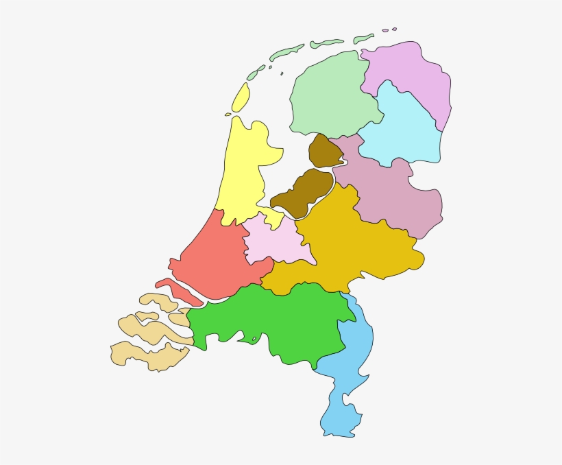 Free Vector Netherland Nederland Map Clip Art - Netherlands Map, transparent png