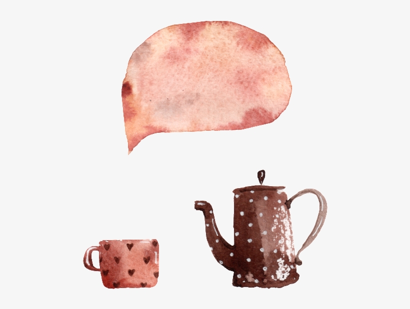 Hand Painted Milk Tea Kettle Png Transparent - Kettle, transparent png