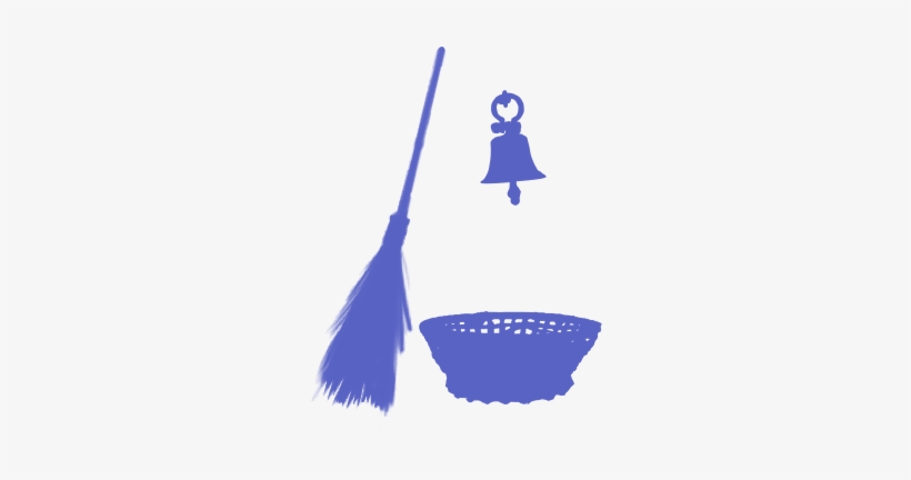 Broom Bell Basket@2x - Basket, transparent png
